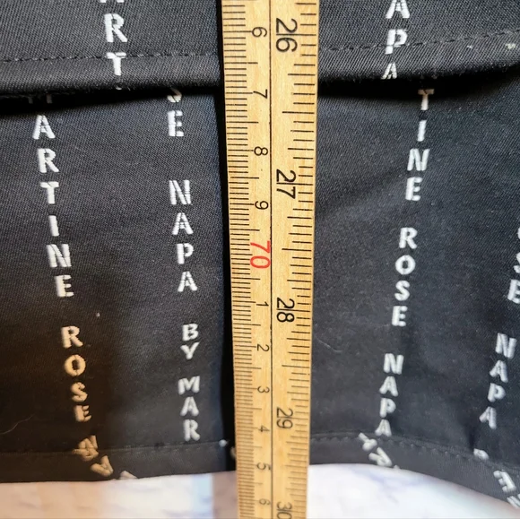 NAPA by Martine Rose Utility Vest Logo All Over Black White Size M Streetwear